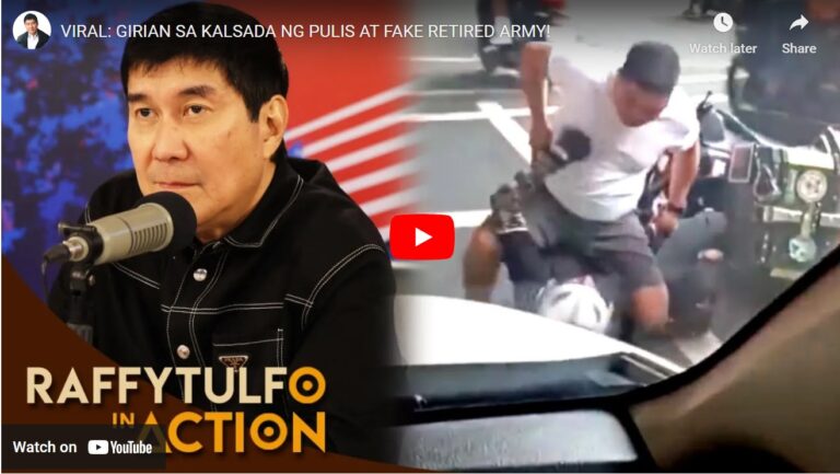 Watch Raffy Tulfo In Action Viral Video Road Rage Between Police