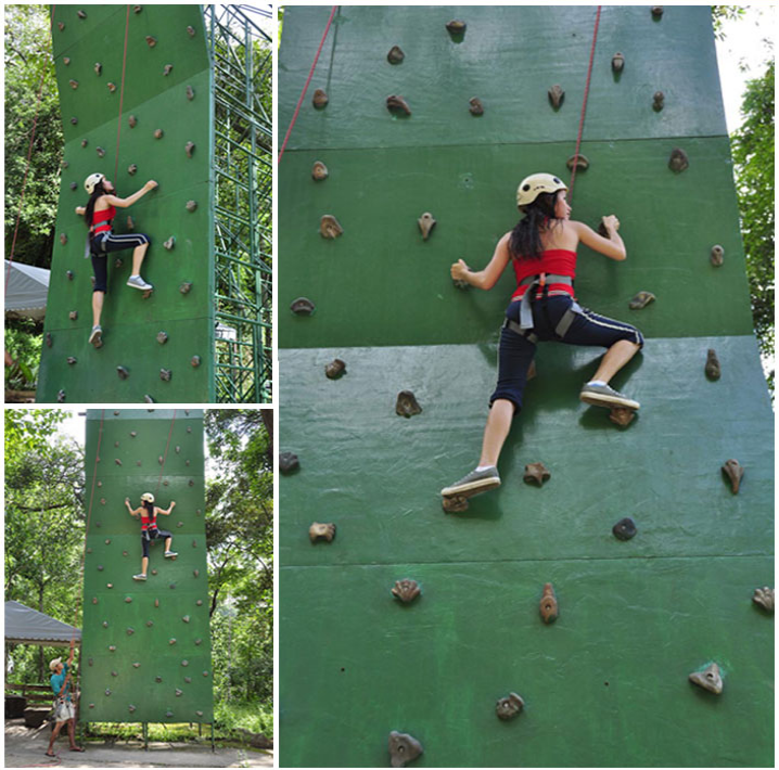 Dare to climb at approximately 8 meters high and 3.5 meters wide.