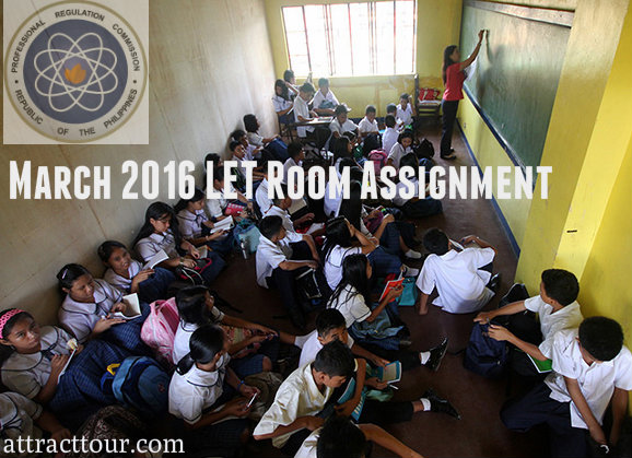 let room assignment march 2016