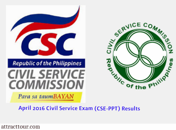 April 17, 2016 Civil Service Exam Results