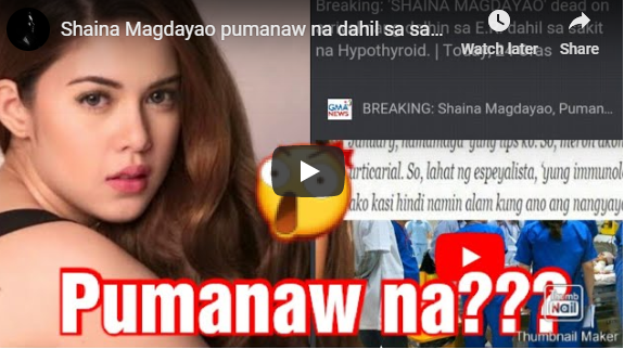 Watch Breaking News: Actress Shaina Magdayao Died In Hyperthyroidism ...