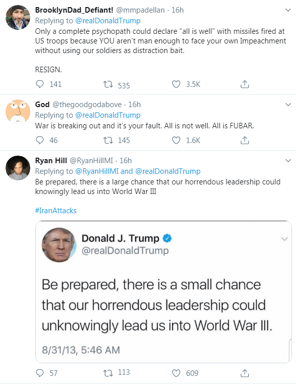 US President Donald J. Trump Tweets 