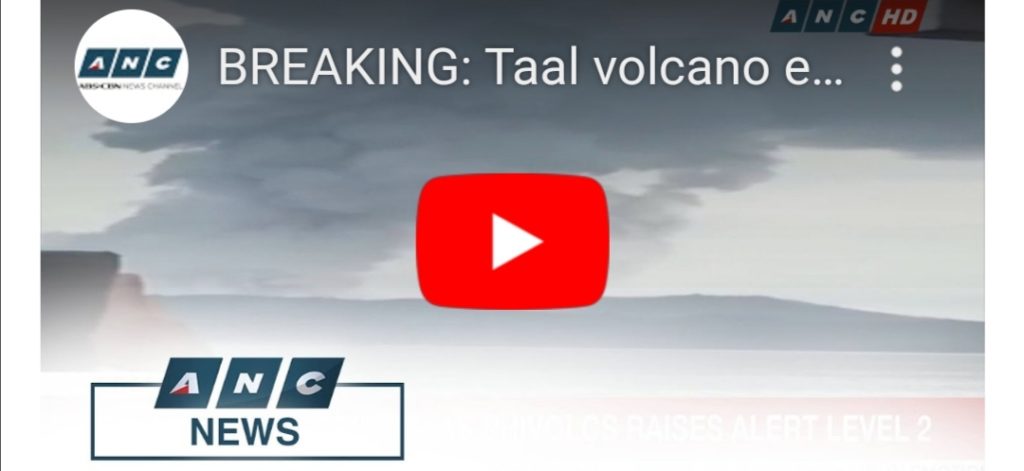 Watch Breaking News: Taal Volcano Unleashes A Raging Explosion January ...