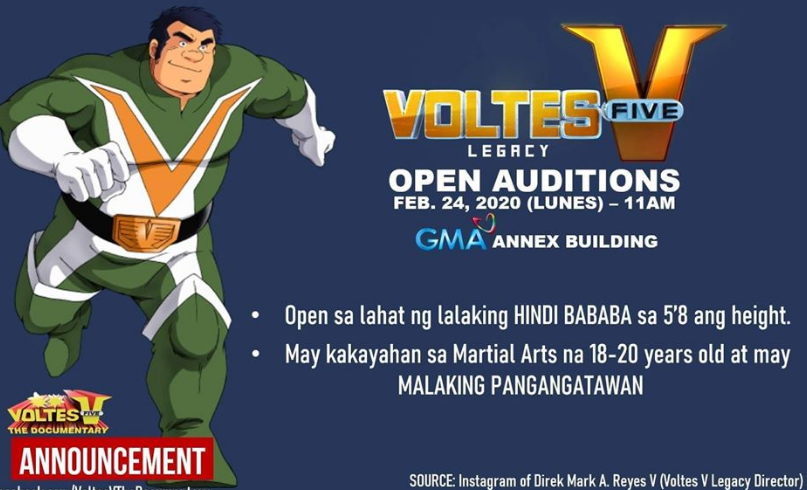 GMA's Voltes Five (V) Open Auditions on February 24, 2020 ...