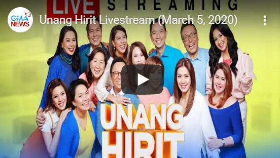 Watch LIVE: Unang Hirit Episode On Thursday (March 5, 2020) - AttractTour