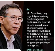 Chel Diokno Answer Back to President Duterte Regarding his Bucktooth ...