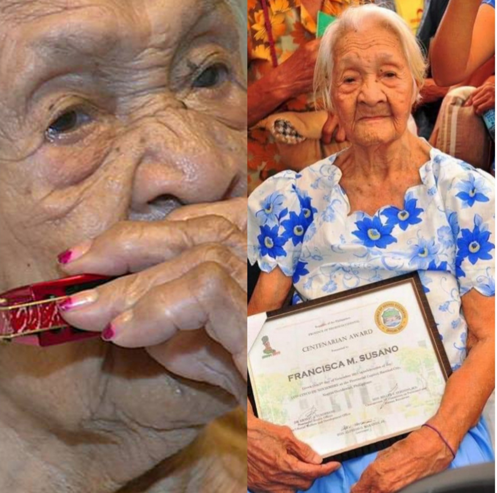 Guinness World Records 122 Year Old Harmonica Lola Oldest Living Woman 