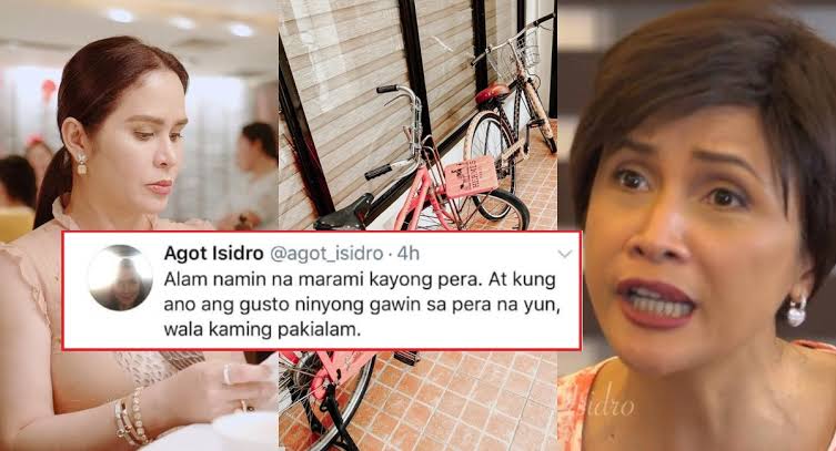 Philstar.com on X: His and hers but nothing for others? Actress  @agot_isidro is asking socialite Jinkee Pacquiao to read the room after the  latter posted a photo of matching his and hers