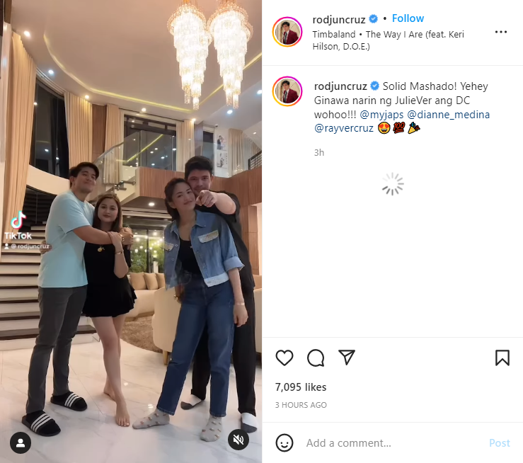 JulieVer's TikTok Video with Rodjun Cruz and Dianne Medina Goes Viral ...
