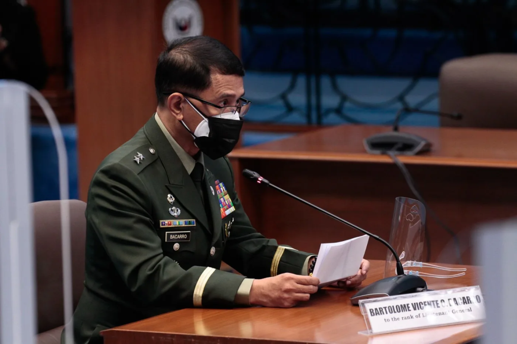 The New AFP Commander Bacarro Wants to Keep a Close Check on