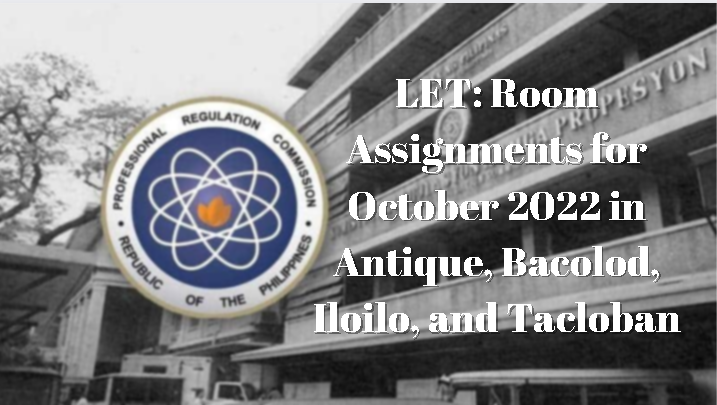 prc room assignment october 2 2022 tacloban